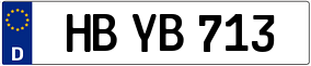 Trailer License Plate